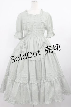画像: Chalmiere / フリルロングワンピース M グリーン H-25-09-12-1002-LO-OP-NS-ZH