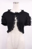 画像1: JESUS DIAMANTE / レースフリルボレロ Free ブラック H-25-09-12-1018-JE-TO-NS-ZH (1)