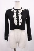 画像1: JESUS DIAMANTE / ローズレースニットカーデ Free ブラック H-25-09-12-1019-JE-TO-NS-ZH (1)