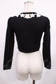 画像2: JESUS DIAMANTE / ローズレースニットカーデ Free ブラック H-25-09-12-1019-JE-TO-NS-ZH (2)