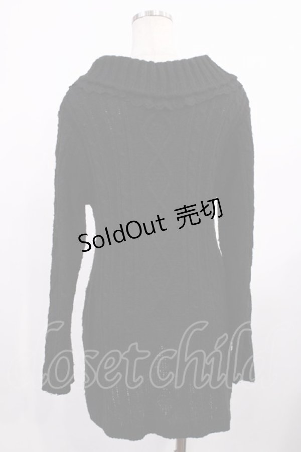 画像2: axes femme / パール付カーディガン M ブラック H-25-09-12-1026-AX-TO-NS-ZH (2)