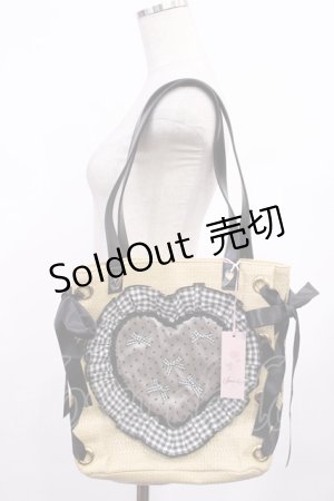 画像: Swankiss / SG picnic heart BAG  ブラック H-25-09-12-1027-CA-BG-NS-ZH