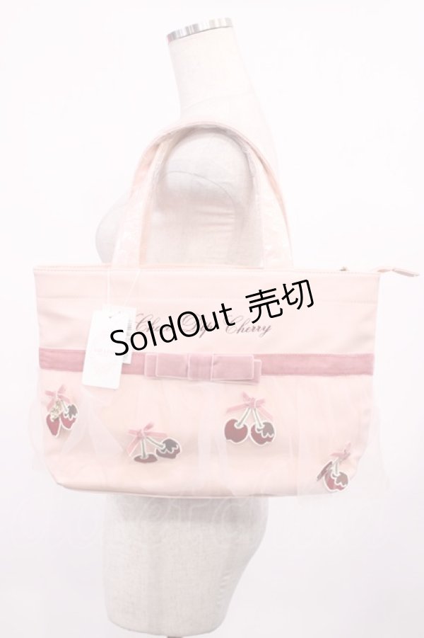 画像1: LIZ LISA / チョコディップチェリートートバッグ  ピンク H-25-09-12-1029-LO-BG-NS-ZH (1)