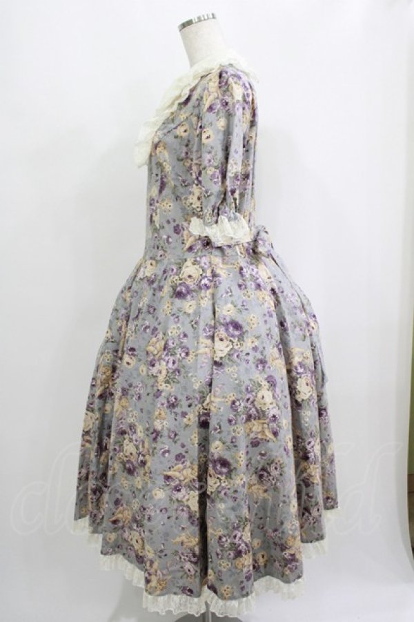 画像2: Physical Drop / レディレトロワンピース  花柄ラベンダー H-25-09-12-001-LO-OP-KB-ZH (2)