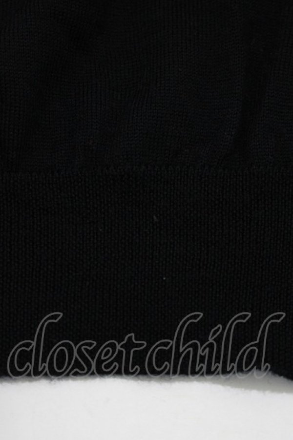 画像5: Jane Marple Dans Le Salon / リボン付きニット M ブラック H-25-09-12-052-JM-TO-KB-ZH (5)