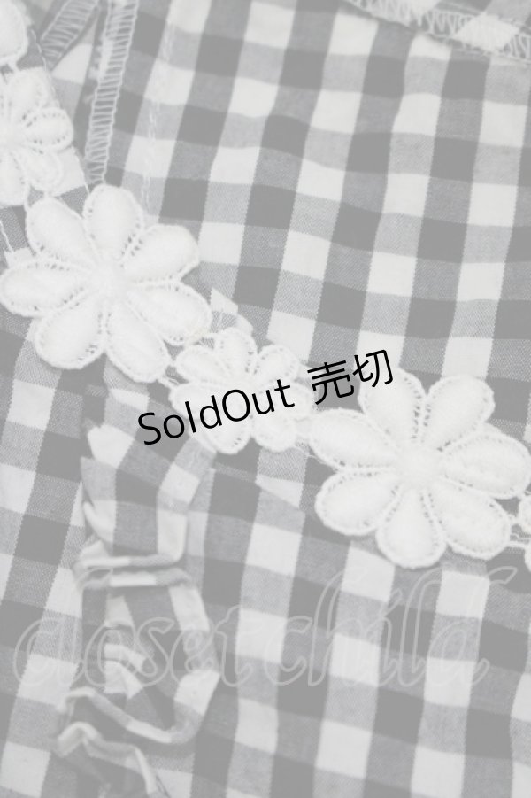 画像4: MILK / ギンガムパフブラウス  ブラック H-25-09-12-055-ML-BL-KB-ZH (4)