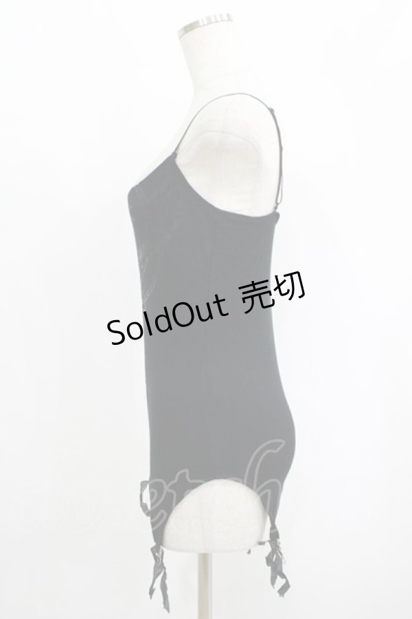 画像2: WIDOW / ガーターキャミソール  黒 H-25-09-12-056-PU-TO-KB-ZH (2)