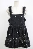 画像1: Candy Stripper / TINY FLOWER MINI ONE-PIECE  ブラック H-25-09-12-057-PU-OP-KB-ZH (1)