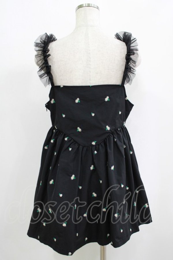 画像3: Candy Stripper / TINY FLOWER MINI ONE-PIECE  ブラック H-25-09-12-057-PU-OP-KB-ZH (3)