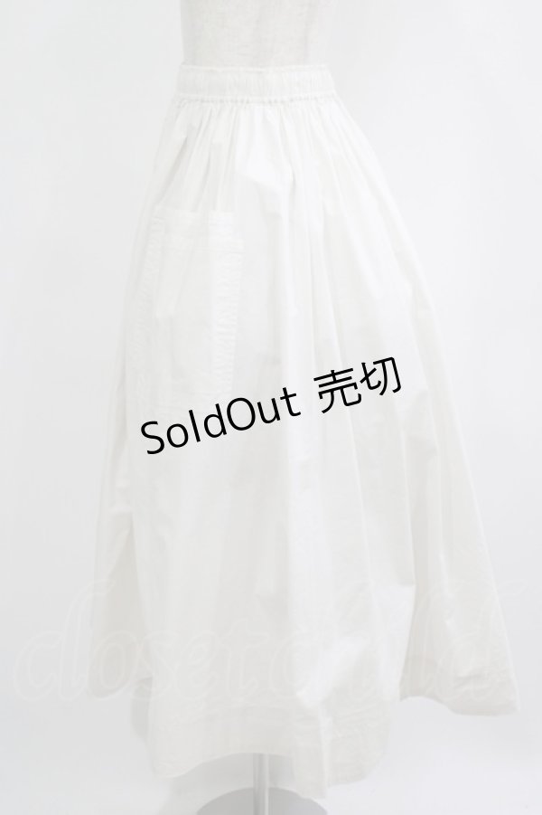 画像2: Jane Marple Dans Le Salon / Cold mercerized cloth quatre pockets skirt M アイボリー H-25-09-12-007-JM-SK-KB-ZH (2)