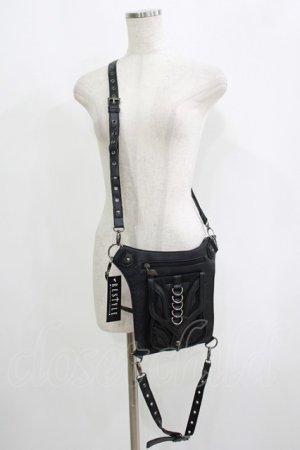 画像: Restyle / フラップ風BAG  ブラック H-25-09-12-064-GO-BG-KB-ZH