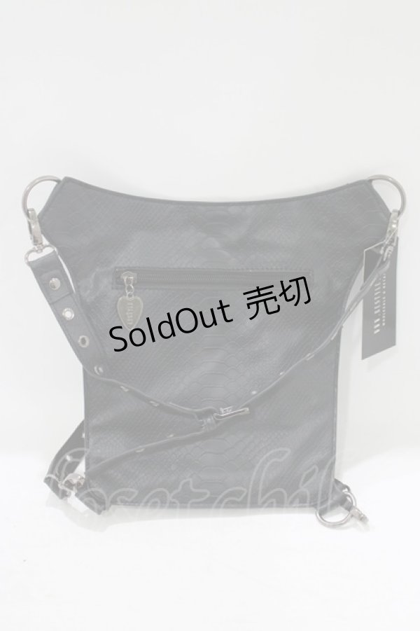 画像4: Restyle / フラップ風BAG  ブラック H-25-09-12-064-GO-BG-KB-ZH (4)