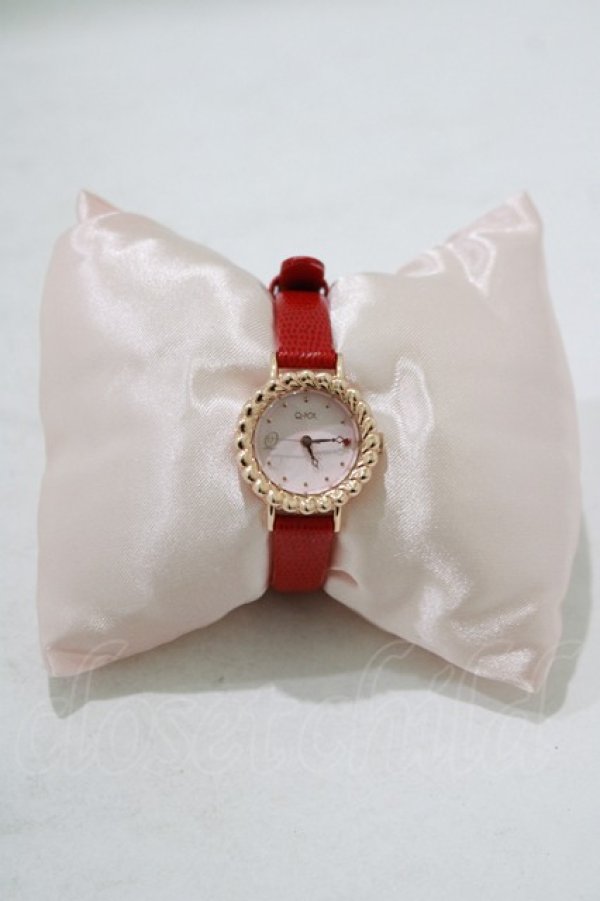 画像1: Q-pot. / デコレーションケーキウォッチ  レッド H-25-09-12-067-QP-ZA-KB-ZH (1)