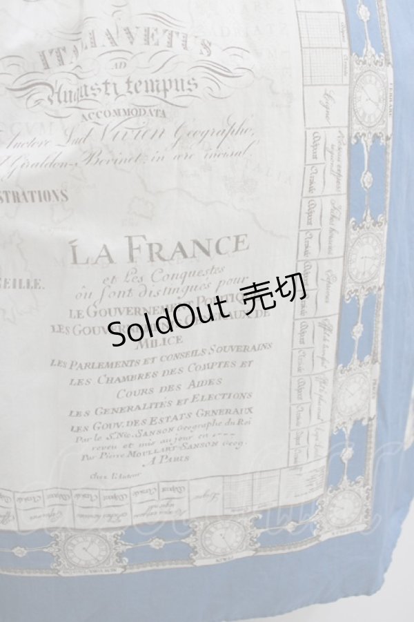 画像4: Jane Marple Dans Le Salon / Bon voyageタブリエドレス M ブルー H-25-09-12-008-JM-OP-KB-ZH (4)