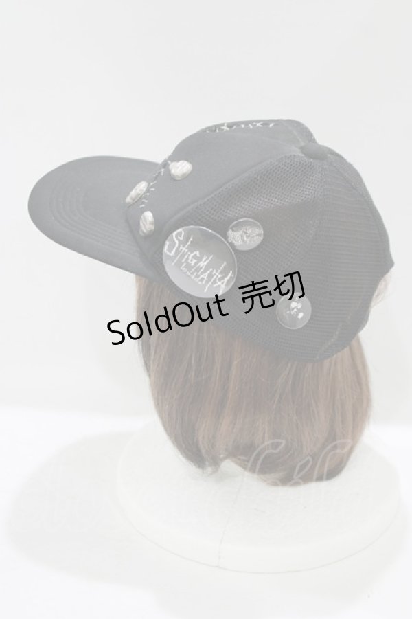 画像2: STIGMATA / ダメージカスタムキャップ  黒 H-25-09-12-075-GO-AC-KB-ZH (2)