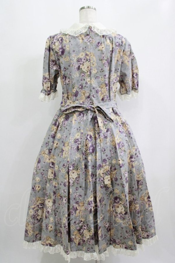 画像3: Physical Drop / レディレトロワンピース  花柄ラベンダー H-25-09-12-001-LO-OP-KB-ZH (3)