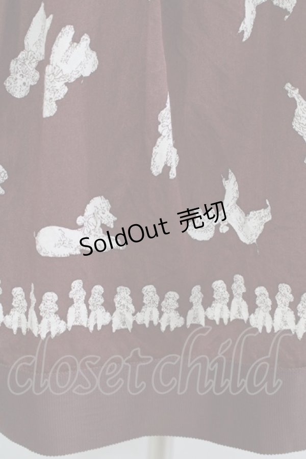 画像4: Jane Marple / プードルタックスカート  ワイン H-25-09-12-010-JM-SK-KB-ZH (4)