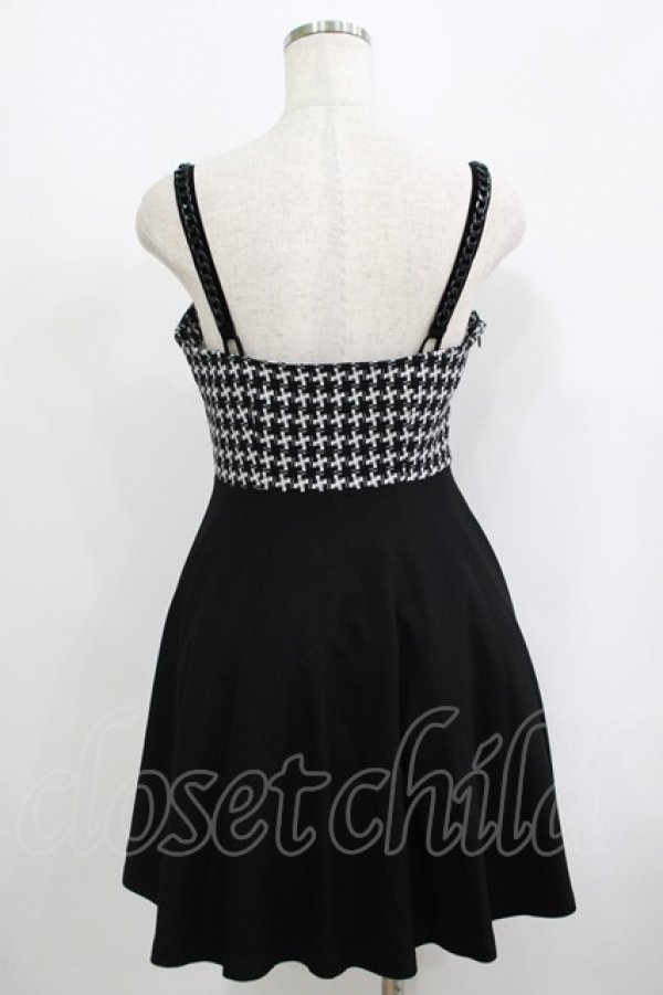 画像3: PUNK RAVE / Swallow gird stitching suspenders punk little black dress XS 黒 H-25-09-12-014-PU-OP-KB-ZH (3)