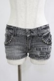 画像1: GHOST of HARLEM / ダメージデニムショートパンツ  グレー H-25-09-12-019-GL-PA-KB-ZH (1)
