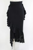 画像1: WIDOW / アシメフリルスカート  黒 H-25-09-12-022-PU-SK-KB-ZH (1)