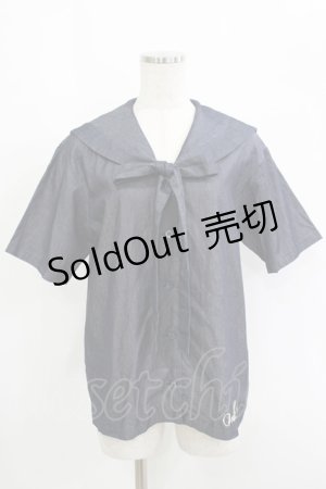 画像: MILK / Sailorブラウス  インディゴ H-25-09-12-024-ML-BL-KB-ZH