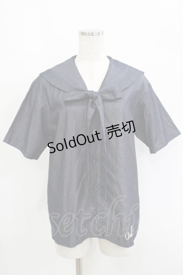 画像1: MILK / Sailorブラウス  インディゴ H-25-09-12-024-ML-BL-KB-ZH (1)