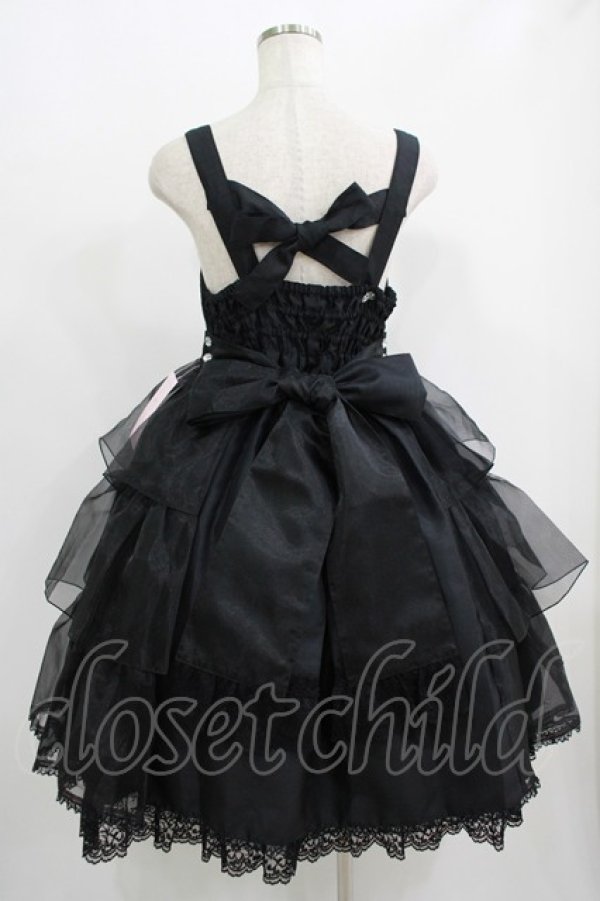 画像3: metamorphose / Mellifluous フロントあきフリルジャンパースカート サイズ1 ブラック H-25-09-13-003-ME-OP-NS-ZH (3)