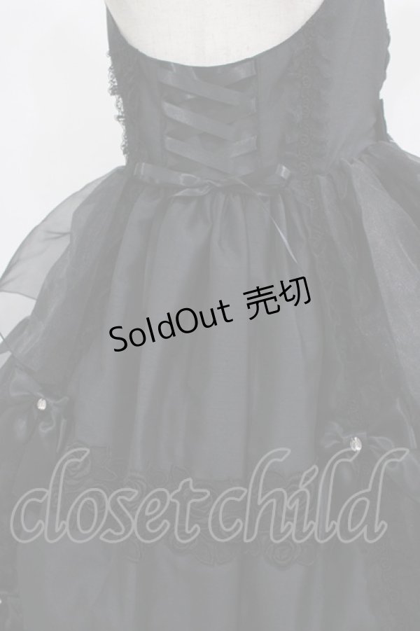 画像4: metamorphose / Mellifluous フロントあきフリルジャンパースカート サイズ1 ブラック H-25-09-13-003-ME-OP-NS-ZH (4)