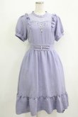 画像1: axes femme / すみれ刺繍ワンピース M ラベンダー H-25-09-13-029-AX-OP-NS-ZH (1)