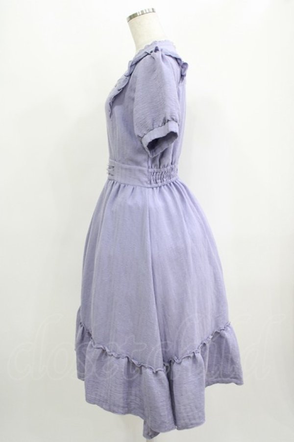 画像2: axes femme / すみれ刺繍ワンピース M ラベンダー H-25-09-13-029-AX-OP-NS-ZH (2)