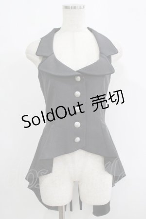 画像: metamorphose / Gabriel ロング燕尾ベスト サイズ1 テックグレー H-25-09-13-036-ME-JA-NS-ZH