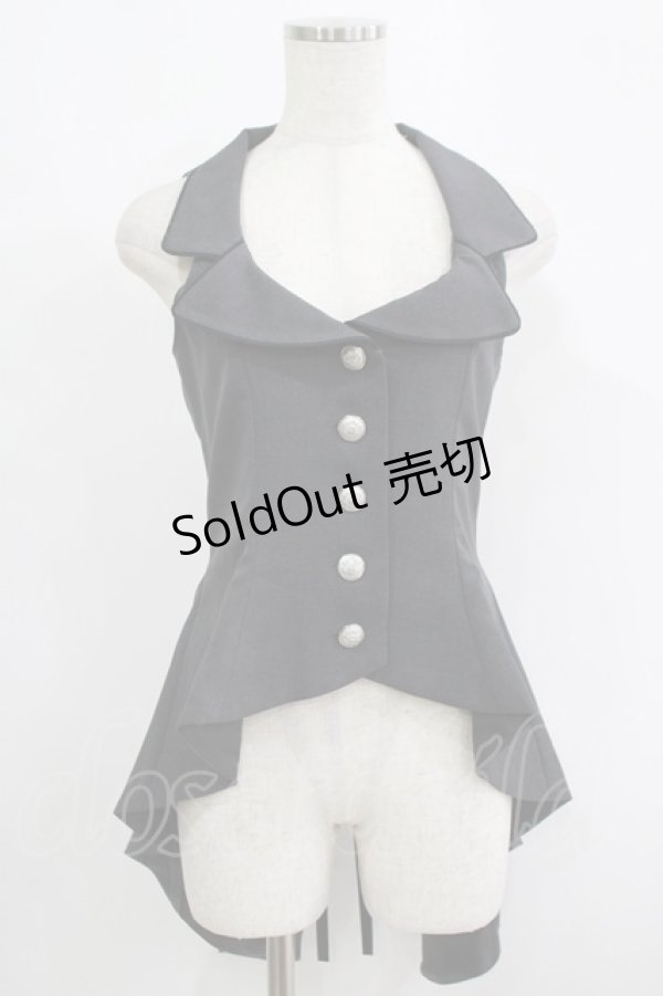 画像1: metamorphose / Gabriel ロング燕尾ベスト サイズ1 テックグレー H-25-09-13-036-ME-JA-NS-ZH (1)