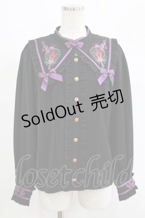 画像: Amavel / 宮燈街の飴売り子チャイナブラウス Free ブラック H-25-09-13-047-CA-BL-NS-ZH