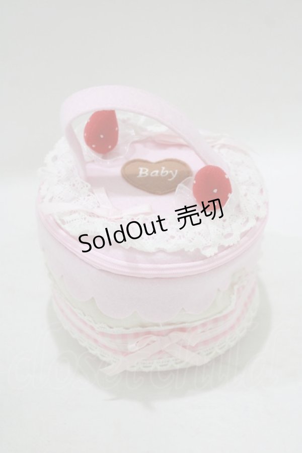 画像1: BABY,THE STARS SHINE BRIGHT / いちごケーキポーチ  ピンク H-25-09-13-057-BA-ZA-NS-ZH (1)