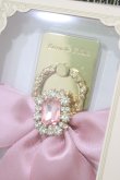 画像2: Maison de FLEUR / ビジューリボンスマホリング  ピンク H-25-09-13-058-LO-ZA-NS-ZH (2)