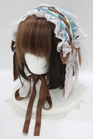 画像: metamorphose / Dreamy Little Farmバブーシュカヘッドドレス  グリーン H-25-09-13-063-ME-AC-NS-ZH