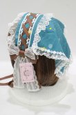 画像2: metamorphose / Dreamy Little Farmバブーシュカヘッドドレス  グリーン H-25-09-13-063-ME-AC-NS-ZH (2)