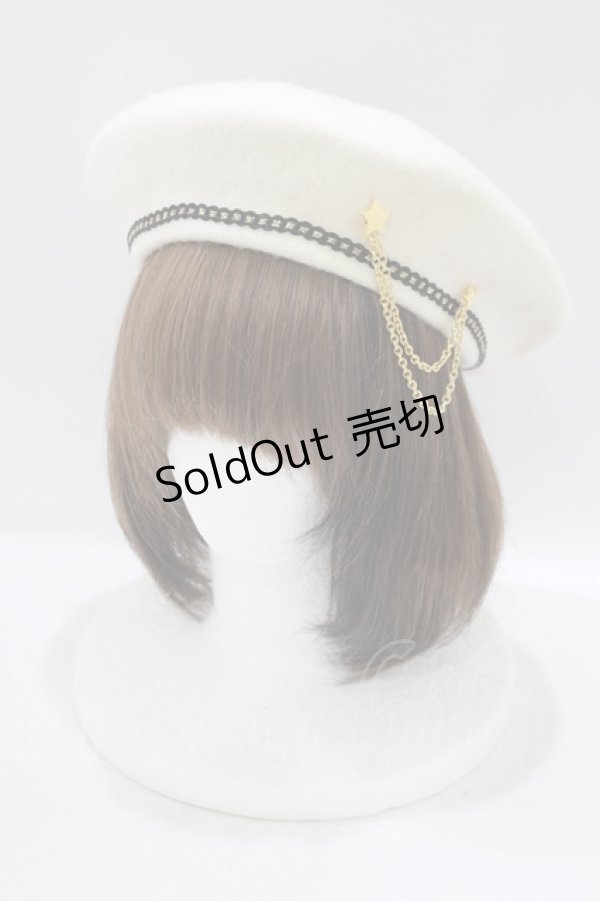 画像2: Angelic Pretty / Magic Batベレー  オフ H-25-09-13-071-AP-AC-NS-ZH (2)