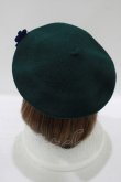 画像2: Angelic Pretty / British Emblemウールベレー  グリーン H-25-09-13-074-AP-AC-NS-ZH (2)
