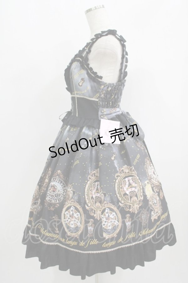 画像2: metamorphose / Clock Forest Night フリルジャンパースカート サイズ1 グレイッシュナイト H-25-09-13-007-ME-OP-NS-ZH (2)