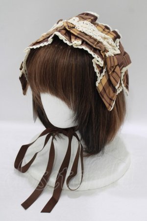 画像: axes femme kawaii / タータンチェックヘッドドレス  イエロー H-25-09-13-075-AX-AC-NS-ZH