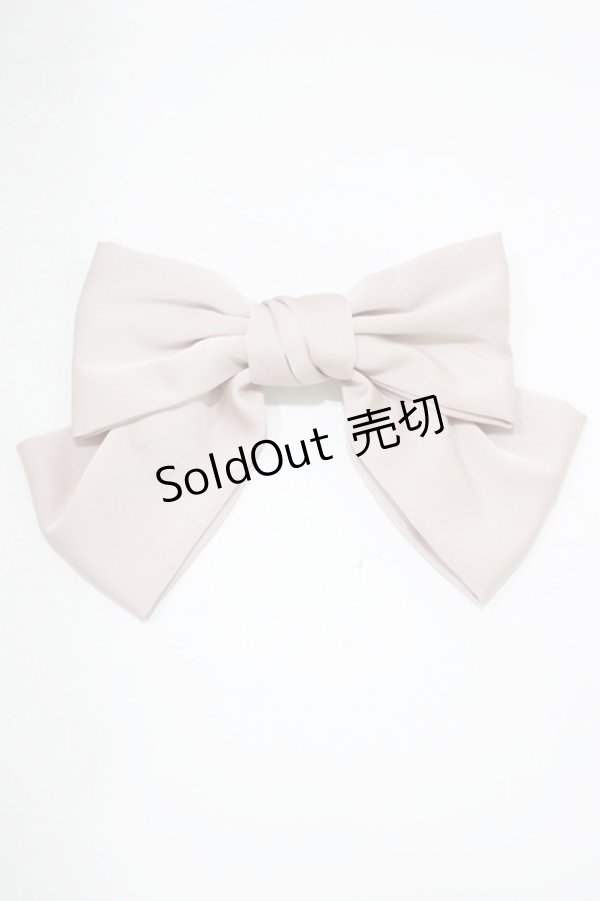 画像2: Fi.n.t / サテンビッグリボンバレッタ  PINK H-25-09-13-077-CA-AC-NS-ZH (2)