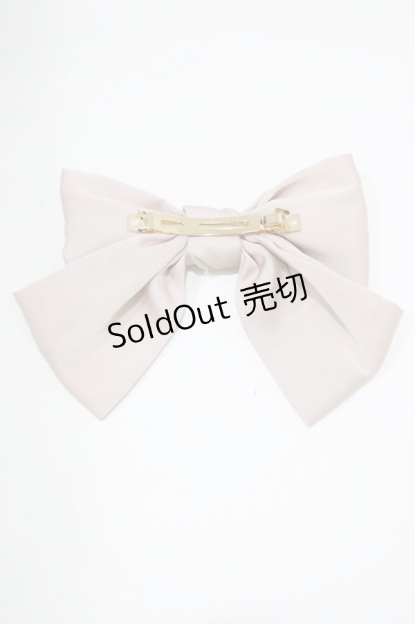 画像3: Fi.n.t / サテンビッグリボンバレッタ  PINK H-25-09-13-077-CA-AC-NS-ZH (3)