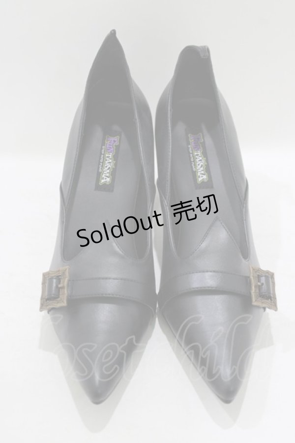 画像1: FUNTASMA（海外ブランド） / バックルミュール 31cm ブラック H-25-09-13-080-PU-SH-NS-ZH (1)