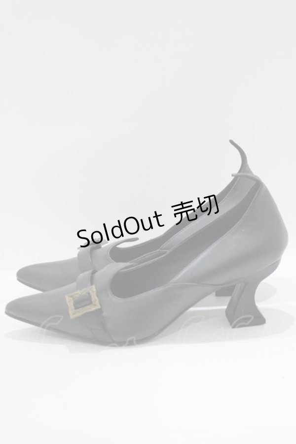 画像2: FUNTASMA（海外ブランド） / バックルミュール 31cm ブラック H-25-09-13-080-PU-SH-NS-ZH (2)