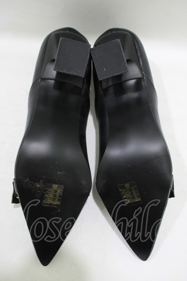 画像4: FUNTASMA（海外ブランド） / バックルミュール 31cm ブラック H-25-09-13-080-PU-SH-NS-ZH (4)