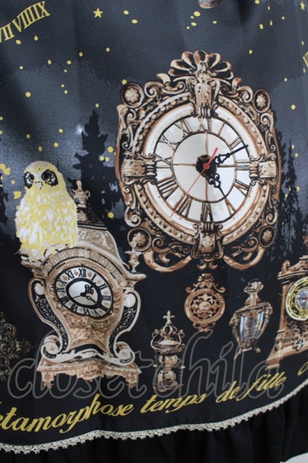 画像4: metamorphose / Clock Forest Night フリルジャンパースカート サイズ1 グレイッシュナイト H-25-09-13-007-ME-OP-NS-ZH (4)