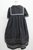 画像3: metamorphose / セーラーリボンタイシャツワンピース(ワッペン付) Free ブラック H-25-09-13-001-ME-OP-NS-ZH (3)
