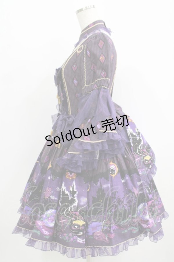 画像2: metamorphose / 魔女の森ラッパ袖ワンピース Free パープル H-25-09-13-010-ME-OP-NS-ZH (2)