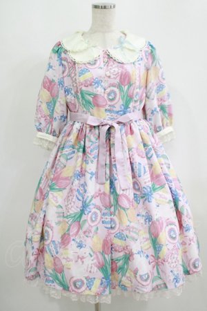 画像: Angelic Pretty / Flower Egg Gardenワンピース Free ピンク H-25-09-13-011-AP-OP-NS-ZH